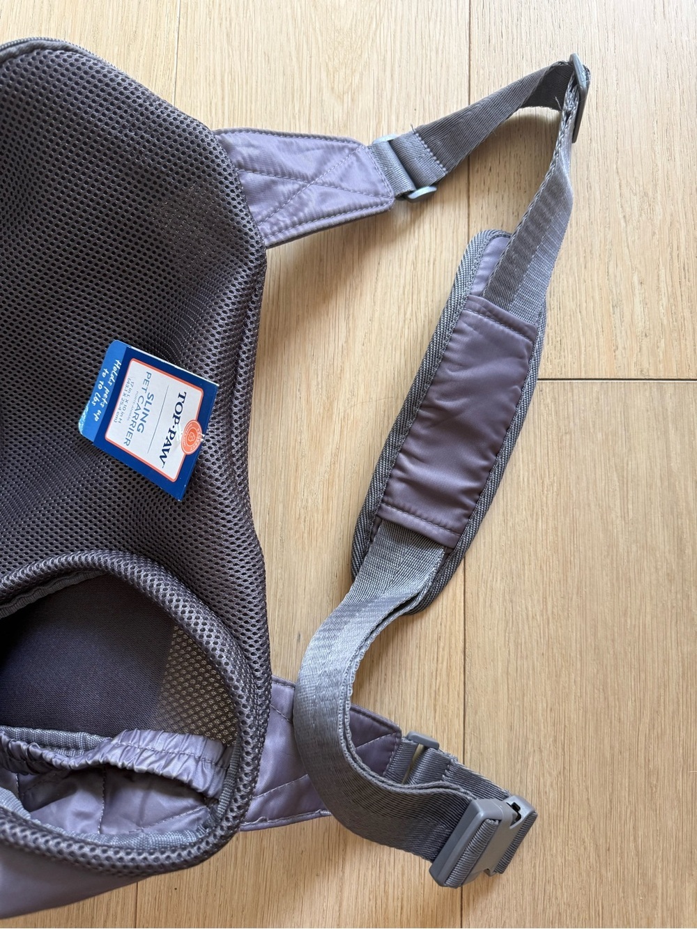 TOP PAW Sling Pet Carrier 🐾 Black Mesh Small Dog/Cat Carrier BNWT Travel Vaca - Picture 3 of 3